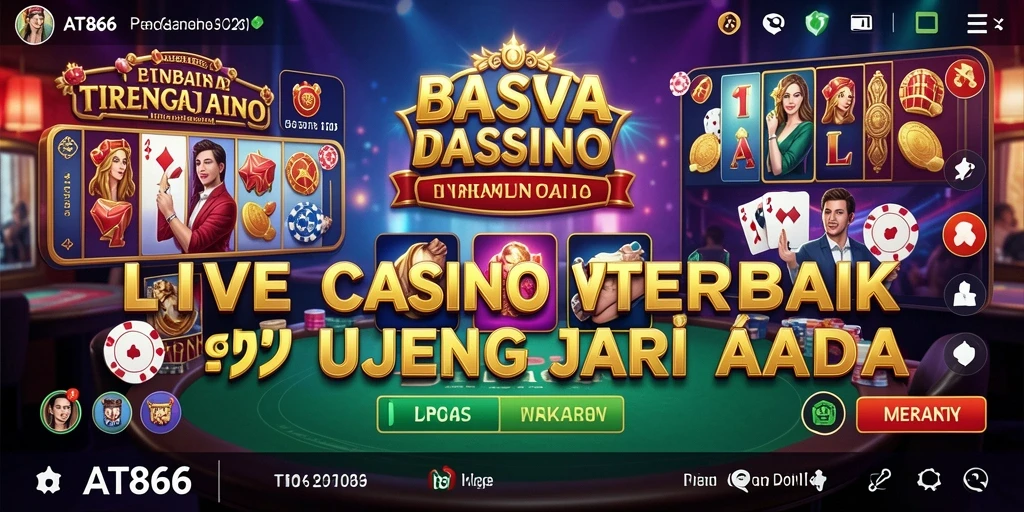 Tampilan gameplay Live Casino yang menarik dan interaktif dari AT866.
