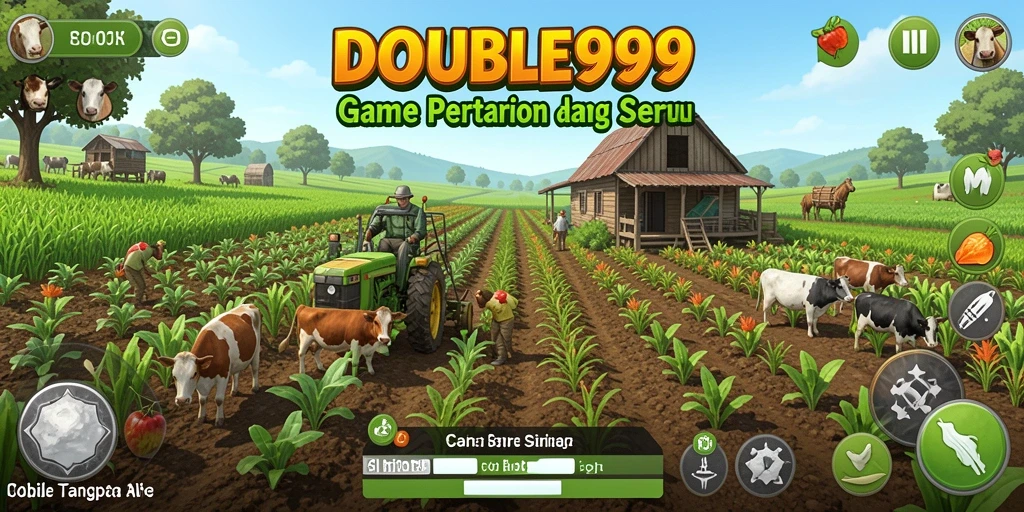Screenshot menunjukkan gameplay menarik dari <strong>DOUBLE999</strong> dalam bertani di lahan virtual.