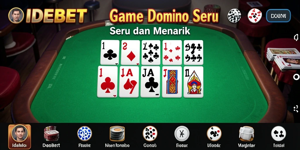 Tampilan gameplay Domino yang menarik di IDEBET.