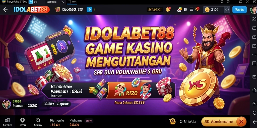 Tampilan gameplay Kasino yang mendebarkan di IDOLABET88.