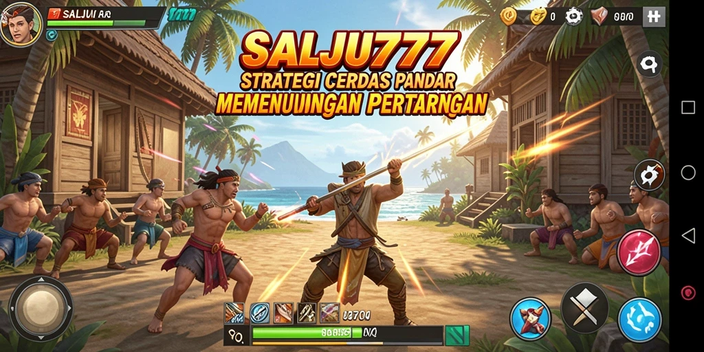 Tampilan aksi mendebarkan dalam SALJU777 saat pertempuran berlangsung.