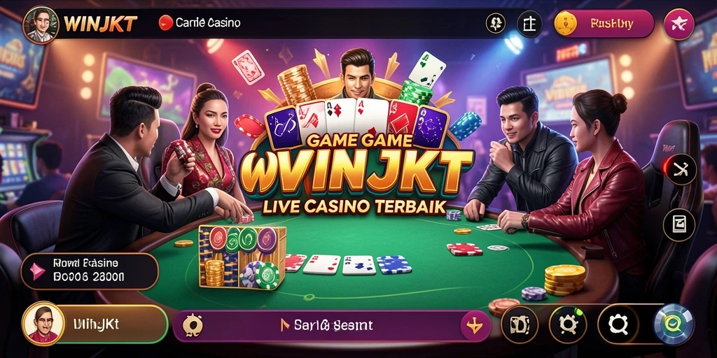 Tampilan gameplay Live Casino yang seru dan mengasyikkan di WINJKT.